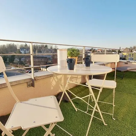 Appartement Le Smart - Parking - Terrasse - Wifi - Mulhouse - Relax