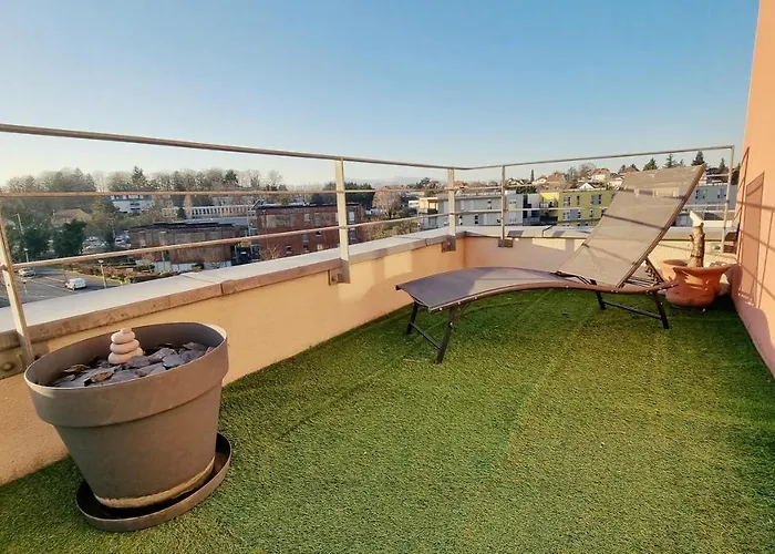 Le Smart - Parking - Terrasse - Wifi - Mulhouse - Relax Daire Pfastatt