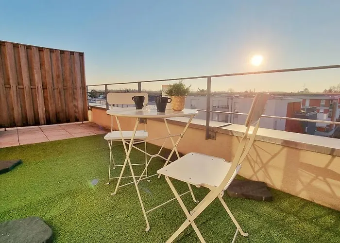 Daire Le Smart - Parking - Terrasse - Wifi - Mulhouse - Relax *